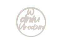 Drewniany napis - W dniu urodzin 5szt biały. Wydawca: CRESCO. SmakLiter.pl Opakowanie Drewniany napis - W dniu urodzin 5szt biały