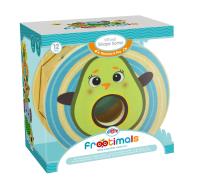 Opakowanie Drewniany sorter kształtów na kółkach Frootimals miss pio chickicado