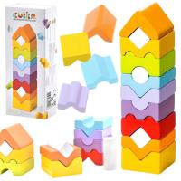 Drewniany wieża. Wydawca: CUBIKA. SmakLiter.pl Opakowanie Drewniany wieża