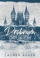 Drobnym drukiem. Autor: Asher Lauren. SmakLiter.pl Okładka książki Drobnym drukiem