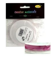 Opakowanie Drut stalowy 0.3mm duża szpula 100mb j.różowy