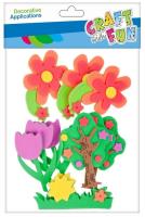 Opakowanie Drzewa i kwiatki samoprzylepne 12szt