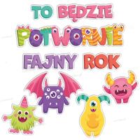 Opakowanie Duże dekoracje szkolne - Potwornie fajny rok XL