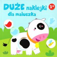 Duże naklejki dla maluszka 3+ - Krówka. Autor:   Praca zbiorowa. SmakLiter.pl Okładka książki Duże naklejki dla maluszka 3+ - Krówka