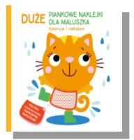 Duże piankowe naklejki Kotek. Autor:   Praca zbiorowa. SmakLiter.pl Okładka książki Duże piankowe naklejki Kotek