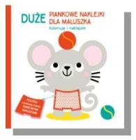 Okładka książki Duże piankowe naklejki Myszka