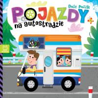 Duże puzzle. Pojazdy na autostradzie. Autor:   Praca zbiorowa. SmakLiter.pl Okładka książki Duże puzzle. Pojazdy na autostradzie