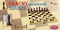 Duże szachy szkolne drewniane. Wydawca: W&K. SmakLiter.pl Opakowanie Duże szachy szkolne drewniane