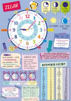 Opakowanie DWUSTRONNA PLANSZA/ŚCIĄGA A4 ZEGAR