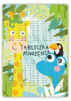 Opakowanie Dwustronna plansza/ściąga A4 Żyrafa