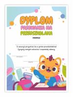 Opakowanie Dyplom A4 pasowania na Przedszkolaka - Tygrys 5szt