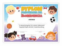 Opakowanie Dyplom A4 pasowania na Żłobkowicza - Zabawa 5szt