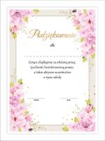 Opakowanie Dyplom A4 podziękowania dla rodziców 10szt
