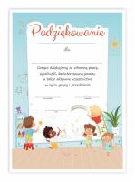 Opakowanie Dyplom A4 podziękowania dla rodziców 10szt