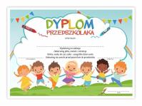 Opakowanie Dyplom A4 przedszkolaka - Zabawa 10szt