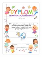 Opakowanie Dyplom A4 ukończenia klasy pierwszej 10szt