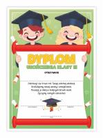 Opakowanie Dyplom A4 ukończenia klasy trzeciej-Uśmiech 20szt