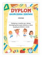 Opakowanie Dyplom A4 ukończenia zerówki Szkoła 10szt