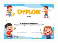 Opakowanie Dyplom konkursowy plastyczny 10szt