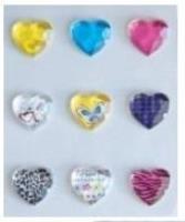 Opakowanie Dżety samoprzylepne serca 9szt