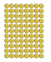 Opakowanie Dżety samoprzylepne złote 4mm 240szt