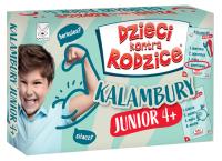 Dzieci kontra Rodzice. Kalambury Junior 4+. Wydawca: Kangur. SmakLiter.pl Opakowanie Dzieci kontra Rodzice. Kalambury Junior 4+