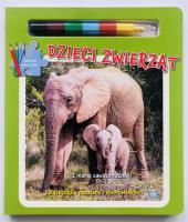 Okładka książki Dzieci zwierząt. Książka z puzzlami...