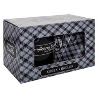 Opakowanie Dzień Dziadka. Kubek z brelkokiem szary