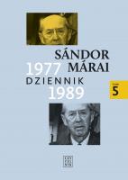 Dziennik 1977-1989 T.5. Autor: Mrai Sndor. SmakLiter.pl Okładka książki Dziennik 1977-1989 T.5