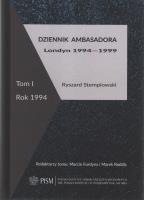 Dziennik ambasadora Londyn 1994-1999 Tom 1 Rok 1944. Autor: Stemplowski Ryszard. SmakLiter.pl Okładka książki Dziennik ambasadora Londyn 1994-1999 Tom 1 Rok 1944