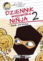 Dziennik wojownika ninja. Atak piratów. Autor: Emerson Marcus, Wojtek Cajgner. SmakLiter.pl Okładka książki Dziennik wojownika ninja. Atak piratów
