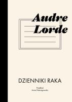 Dzienniki raka. Autor: Audre Lorde. SmakLiter.pl Okładka książki Dzienniki raka