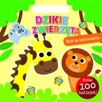Okładka książki Dzikie zwierzęta. Blok do kolorowania