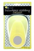 Dziurkacz ozdobny 7,5cm kółko z falbanką. Wydawca: Dalprint. SmakLiter.pl Opakowanie Dziurkacz ozdobny 7,5cm kółko z falbanką