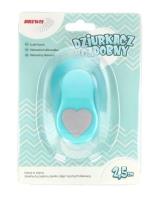 Dziurkacz ozdobny - Serce 2,5cm MIX. Wydawca: Brewis. SmakLiter.pl Opakowanie Dziurkacz ozdobny - Serce 2,5cm MIX