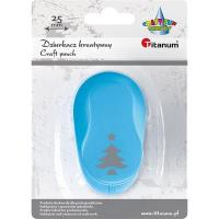 Dziurkacz z motywem 25mm choinka. Wydawca: Titanum. SmakLiter.pl Opakowanie Dziurkacz z motywem 25mm choinka