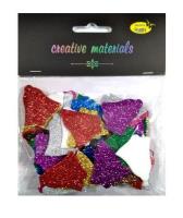 Dzwonki z pianki brokatowej kolorowe ok 60szt. Wydawca: Galeria Hobby. SmakLiter.pl Opakowanie Dzwonki z pianki brokatowej kolorowe ok 60szt