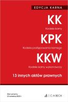 EDYCJA KARNA. Kodeks karny. Kodeks postępowania karnego. Kodeks karny wykonawczy. 13 innych aktów prawnych. Autor: Opracowanie zbiorowe. SmakLiter.pl Okładka książki EDYCJA KARNA. Kodeks karny. Kodeks postępowania karnego. Kodeks karny wykonawczy. 13 innych aktów prawnych