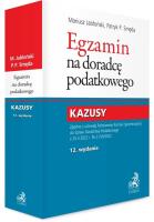 Okładka książki Egzamin na doradcę podatkowego. Kazusy