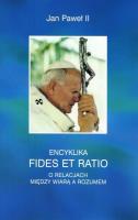 Encyklika Fides et ratio. Autor:  Jan Paweł II. SmakLiter.pl Okładka książki Encyklika Fides et ratio