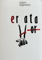 Errata. Autor: Regiewicz Adam. SmakLiter.pl Okładka książki Errata