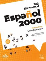 Okładka książki Espanol 2000 Elemental Nueva edicion podr + online