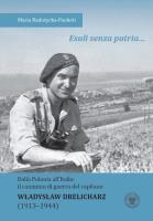 Esuli senza patria Dalla Polonia allItalia. Autor: Maria Radożycka Paoletti. SmakLiter.pl Okładka książki Esuli senza patria Dalla Polonia allItalia