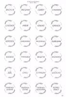 Opakowanie Etykiety na przyprawy białe 40mm 168szt