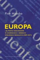 Europa i jej profile znaczeniowe w chorwackich... Autor: Mirocha Piotr. SmakLiter.pl Okładka książki Europa i jej profile znaczeniowe w chorwackich..