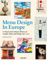 European Menu Desig. Autor: Steven Heller. SmakLiter.pl Okładka książki European Menu Desig