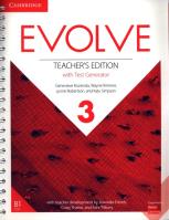 Evolve 3 Teacher's Edition with Test Generator. Autor: Kocienda Genevieve, Rimmer Wayne, Robertson Lynne, Simpson Katy. SmakLiter.pl Okładka książki Evolve 3 Teacher's Edition with Test Generator