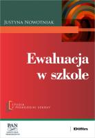 Ewaluacja w szkole. Autor: Justyna Nowotniak. SmakLiter.pl Okładka książki Ewaluacja w szkole