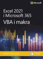 Excel 2021 i Microsoft 365: VBA i makra. Autor: Jelen Bill, Syrstad Tracy. SmakLiter.pl Okładka książki Excel 2021 i Microsoft 365: VBA i makra