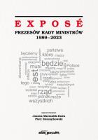 Expose Prezesów Rady Ministrów 1989-2019. Wydawca: Adam Marszałek. SmakLiter.pl Opakowanie Expose Prezesów Rady Ministrów 1989-2019